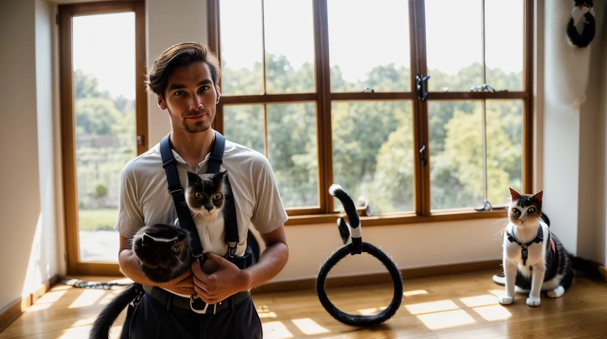 Habituer son chat au harnais pour des sorties sereines